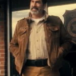 Bad Man Rob Riggle Brown Jacket front