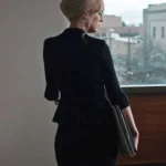 Beth Dutton Black Wool Jacket back