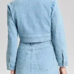 Beyond The Gates Samantha Richardson Denim Cropped Jacket back