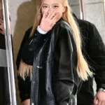 Black LEather Rose Blackpink Jacket