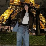 Blackpink Jennie Brown Bomber Jacket