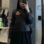 Blackpink Jennie Kim Black Leather Jacket