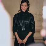 Blackpink Jisoo Cropped Leather Jacket