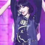Blackpink Lovesick Girls Lisa Black Leather Vest