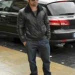 Brad Pitt Bomber Leather Jacket