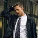 Brad Pitt Seven Black Leather Jacket