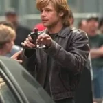 Brad Pitt The Devils Black Leather Jacket