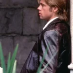 Brad Pitt The Devils Own Black Leather Jacket Back