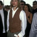Brad Pitt Vintage Brown Suede Leather Vest