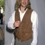 Brad Pitt Vintage Brown Suede Vest