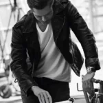 Brat Pitt Black Brando Leather Jacket