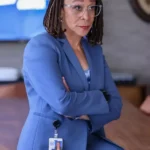 Chicago Med S11 Sharon Goodwin Blue Blazer front