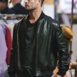 Chris Hemsworth Crime 101 Bomber Leather Jacket