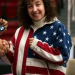 Christy 2025 Sydney Sweeney USA Flag Jacket front