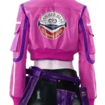 Cindy Aurum Final Fantasy XV Pink Leather Jacket Back