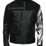 Civil War Winter Soldier Leather Jacket front