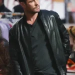 Crime 101 Chris Hemsworth Bomber Leather Jacket