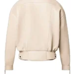 Cynthia Erivo Access Hollywood 2025 Leather Jacket back