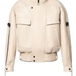 Cynthia Erivo Access Hollywood 2025 Leather Jacket front