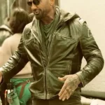 Dave Bautista Afterburn 2025 Black Leather Jacket