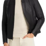 Days Of Our Lives Michael Roark Black Leather Jacket front