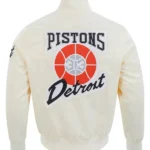 Detroit Pistons City Edition Chenille Satin Jacket back