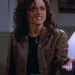 Elaine Benes Seinfeld Brown Leather Jacket