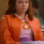 Electric Bloom Carmen B. Sanchez S01 Orange Leather Jacket front