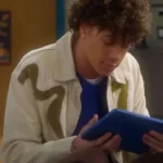 Electric Bloom Lucas Jasper Off-White Cotton Jacket front