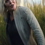 Elle Fanning Predator Badlands Leather Jacket