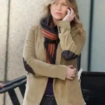 Ellen Pompeo Brown Blazer front