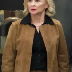 Elsbeth S03 Amy Sedaris Brown Suede Jacket front