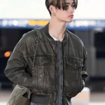 Enhypen Ni-ki Leather Bomber Jacket