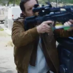Exit Protocol 2025 Sam Hayden Brown Suede Jacket