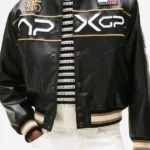 F1 Movie Racing Varsity Jacket black front