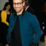 Glen Powell Good Morning America Blue Jacket