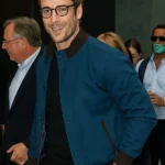 Glen Powell Good Morning America Blue Jacket front