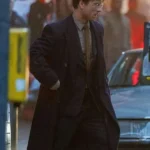 Glen Powell The Running Man 2025 Trench Coat front