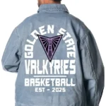 Golden State Valkyries Denim Blue Jacket back