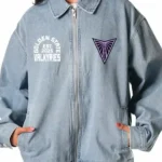 Golden State Valkyries Denim Blue Jacket front