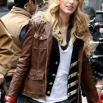Gossip Girl Serena van der Woodsen Brown Jacket