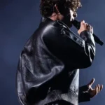 Guitarricadelafuente Black Leather Jacket back