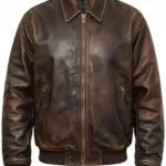 Halloween Brown Skull Leather Jacket