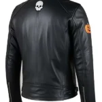Halloween Patches Leather Jacket Back