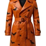 Halloween Spooky Leather Coat