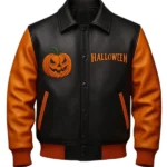 Halloween Varsity Leather Jacket