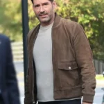 Hart Hoxton Brown Bomber Suede Jacket