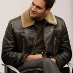 Hedda BAFTA Screening Tom Bateman Shearling Jacket