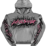 Hellstar Future Flame Hoodie ‘Grey’ front