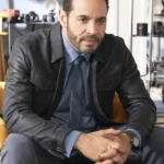 High Potential S02 Daniel Sunjata Black Leather Jacket front